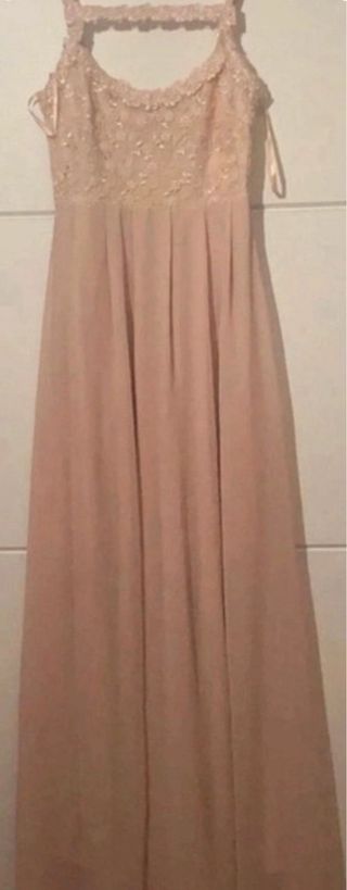 Abito lungo elegante rosa Ax Paris
