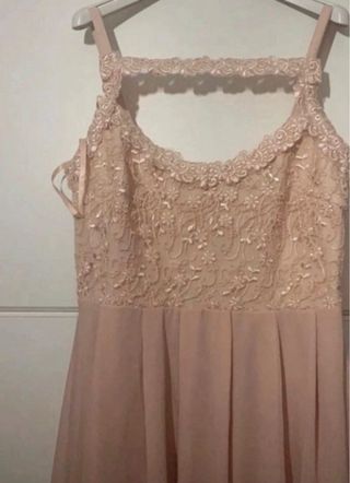 Abito lungo elegante rosa Ax Paris