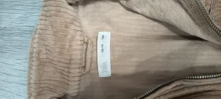 Peto de pana marrón beige