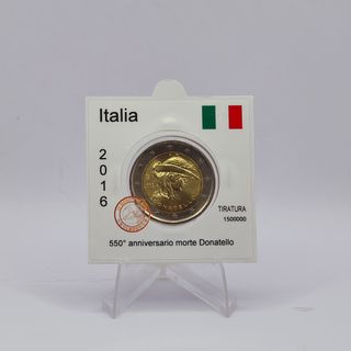 2 Euro Commemorativa Italia 2016 Donatello FDC