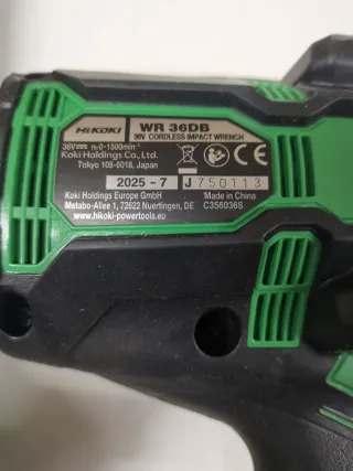 Llave de impacto Hikoki 36v con bateria y cargador