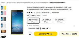 Smartphone Xiaomi Mi 4C 32GB azul cielo 3GB RAM