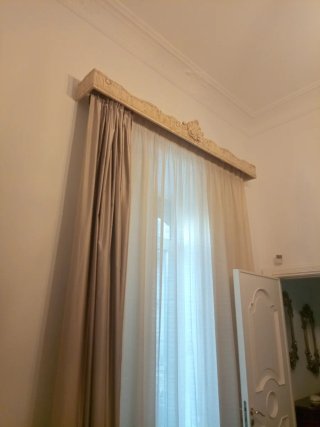 tre bastoniper tende in legno