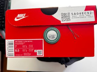 Originales Nike Air Force 1 Talla 40 Negro/Plata