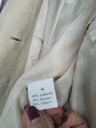 Abrigo ADAGIO lana beige