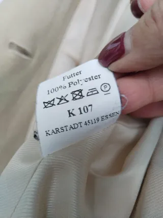 Abrigo ADAGIO lana beige