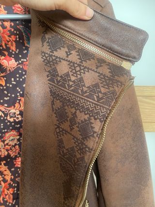 Chaqueta Desigual Marrón con Mandala