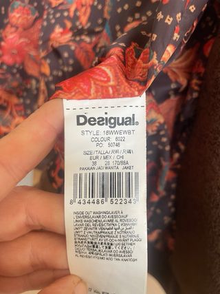 Chaqueta Desigual Marrón con Mandala