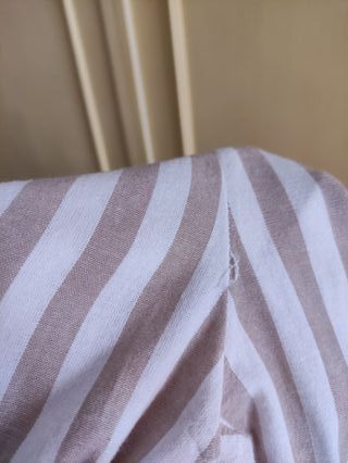 Pantalón rayas beige y marrón