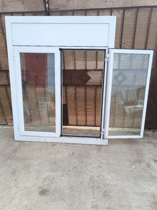 Ventana aluminio blanco doble cristal