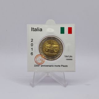 2 Euro Italia 2016 Plauto FDC