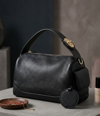 Bolso Negro Piel Mujer