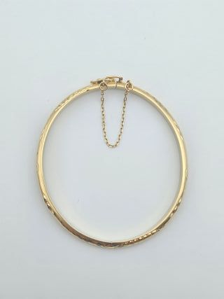 Pulsera Rígida de Oro 18K, Caña, 9,06gr