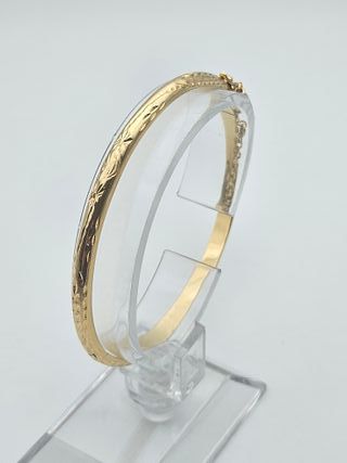 Pulsera Rígida de Oro 18K, Caña, 9,06gr