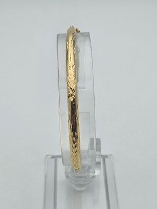 Pulsera Rígida de Oro 18K, Caña, 9,06gr