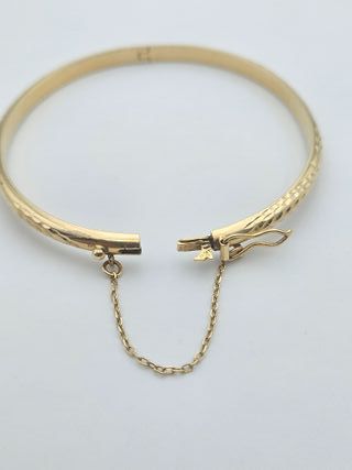 Pulsera Rígida de Oro 18K, Caña, 9,06gr