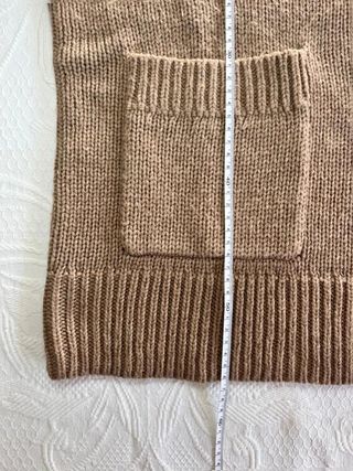 Jersey/Suéter ZARA de punto grueso camel/taupe...