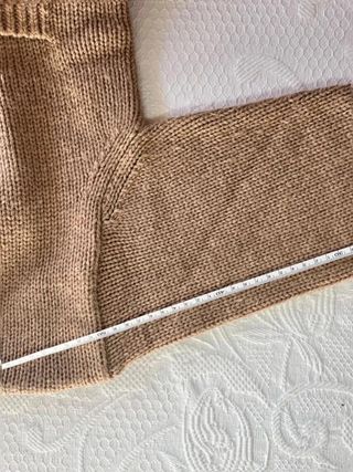 Jersey/Suéter ZARA de punto grueso camel/taupe...