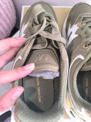 Zapatillas Michael Kors Talla 39 Verde/Dorado