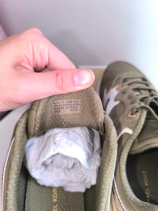 Zapatillas Michael Kors Talla 39 Verde/Dorado