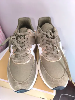 Zapatillas Michael Kors Talla 39 Verde/Dorado