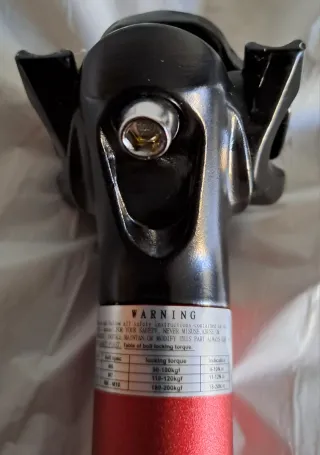 Tija sillín bicicleta 27,2x400mm aluminio