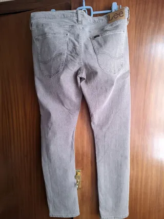 Pantalones Lee Skinny Gris