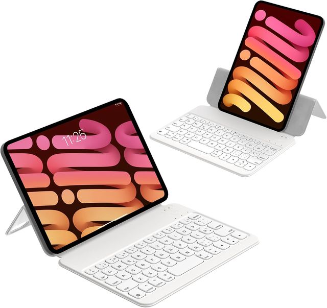 HOU Funda Teclado para iPad Mini 6/Mini 7 gen 2021
