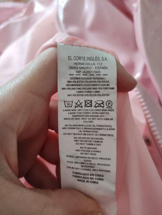 Chubasquero rosa Easy Wear
