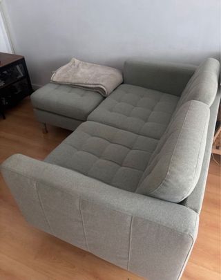 Sofá Ikea Landskrona dos plazas  + reposapiés