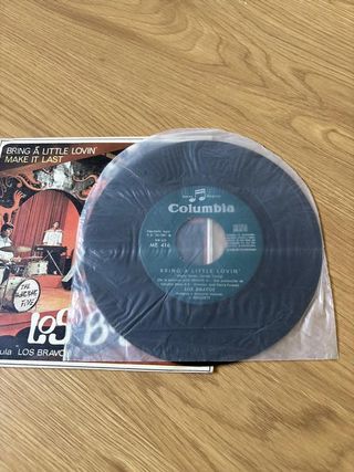 Disco vinilo Los bravos 18cm 45rpm
