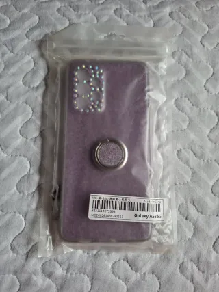 Funda Samsung Galaxy A53 5G Morada Glitter