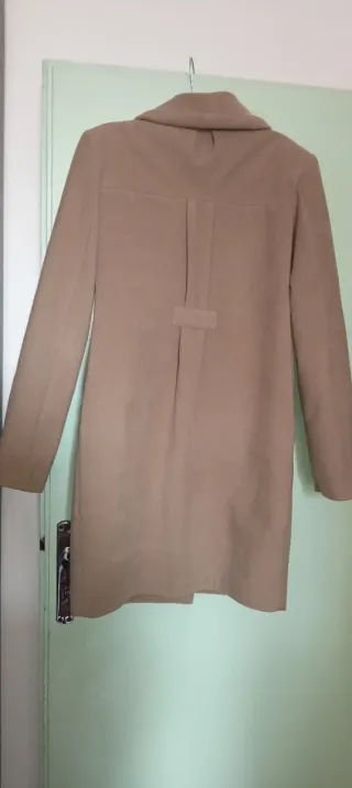 Cappotto doppiopetto color cammello