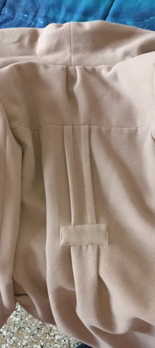 Cappotto doppiopetto color cammello