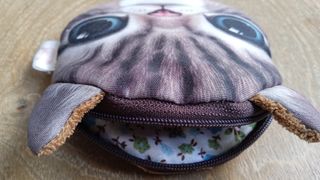 Monedero/bolsa gato ojos azules