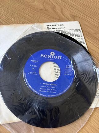Disco vinilo Una nueva luz 45rpm 18 cm