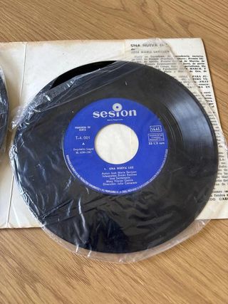 Disco vinilo Una nueva luz 45rpm 18 cm