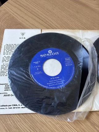 Disco vinilo Una nueva luz 45rpm 18 cm