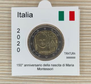 2 Euro Italia 2020 Montessori FDC