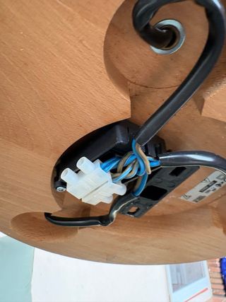 Lámpara de techo madera y metal