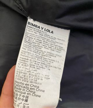 Abrigo plumífero Bimba Y Lola