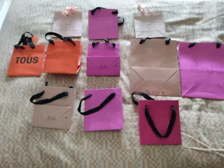 Bolsas Tous vacías (naranja y rosa)