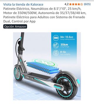 Patinete Eléctrico Kalorace 350W/500W