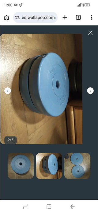 Conjunto banco + pesas + discos