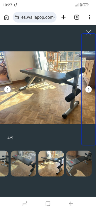 Conjunto banco + pesas + discos