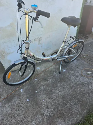 Bicicleta Plegable Mujer Plata