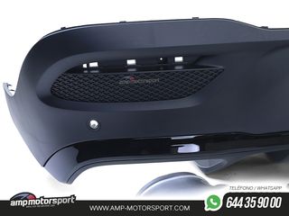 DIFUSOR TRASERO NEGRO CON COLAS NEGRAS PARA MERCEDES GLE COUPE C167