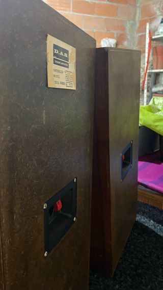 Altavoces DAS Marrones y Plateados