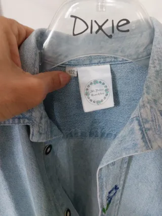 Camicia jeans St. Peter Trachten ricamata