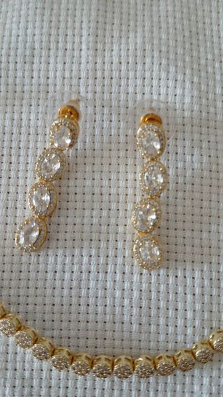 Set Orecchini e Bracciale Bigiotteria Dorata